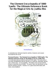 the element encyclopedia of - 5000 spells the ultimate reference book for the magical arts by judika illes - 5 star review.pdf