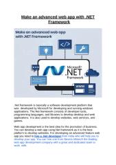 Make an advanced web app with .NET Framework.pptx