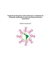 PROPOSTA DE PROGRAMA LATINO AMERICANO E CARIBENHO DE EDUCAÇÃO AMBIENTAL RESUMO EXECUTIVO.pdf