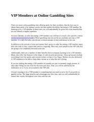 VIP Members at Online Gambling Sites.docx