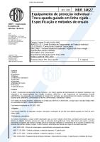 NBR 14627 - 2000 - Equipamento de Proteção Individual - Trava Queda Rígido - Especificação e Méto.pdf